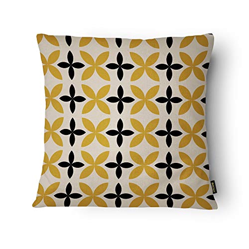 Kit Com 4 Capas Para Almofadas Amarelo 006 Belchior Uniq Amarelo