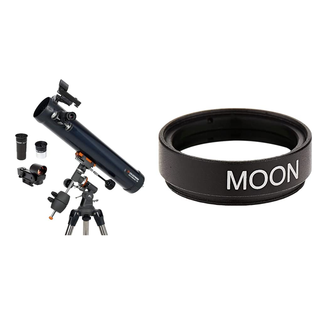 Celestron 31035 AstroMaster 76 EQ Reflector Telescope & 94119-A 1.25 Inch Moon Filter product thumbnail 3