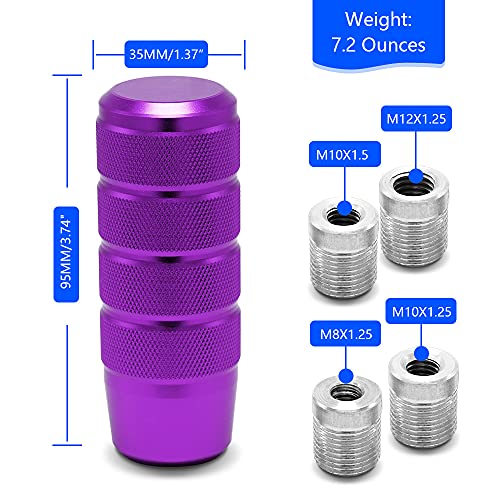 Amazingauto (Purple) Stick Racing Jdm Manual Gear Shift Knobs For Fit Compatible With Mazda Tacoma Sti Nismo 2004 Honda Accord Subaru Focus St Miata Toyota Adapters Included,Hlp54-06 #TOP1