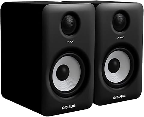 MIDIPLUS MI5 II Bluetooth Black | Çift 2x 35W 5'' 2-Yollu Bluetooth Aktif Stüdyo Referans & DJ Monitörü | Hoparlörü