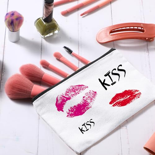 Image of Reginary 80 Pack Canvas Zipper Makeup Bags Bulk Pencil Pouches Blank DIY Craft Canvas Cosmetic Bag Pouch with Zipper for Makeup Cosmetic Toiletry Stationary Storage(White and Black Zippers)