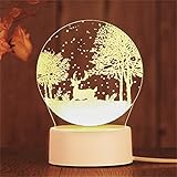 アクリルテーブルランプLEDタッチコントロール3Dスノーディアホームルームの装飾ライトランプホリデークリエイティブギフトナイトライト CDKPAWMZ