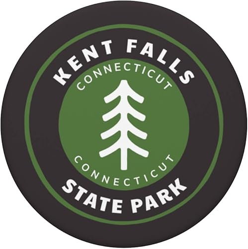 Miniatura 3 de Kent Falls State Park Connecticut CT Tree Badge vacation PopSockets Swappable PopGrip