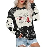 Women's Retro Pullover Sweatshirt Hoodies Pullover Casual Sports Top Cute Long Sleeve Pullover Top F