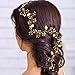 Yean Wedding Leaves Headband Gold Bridal Hair Vine for Bride and Bridesmaids