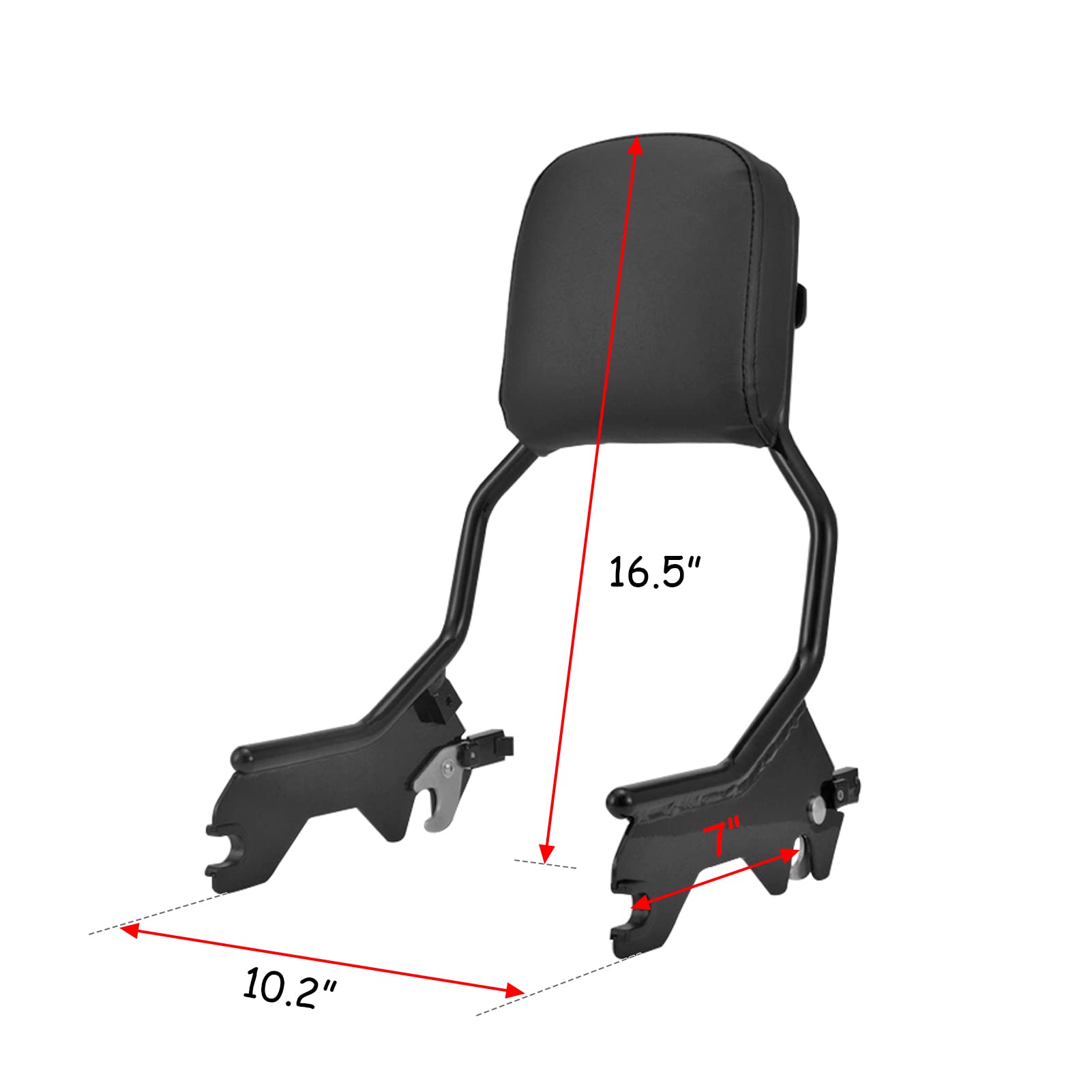 Backrest Sissy Bar Luggage Rack Docking Kit For Harley Road Street Backrest Sissy Bar Luggage Rack Docking Kit For Harley Road Street
