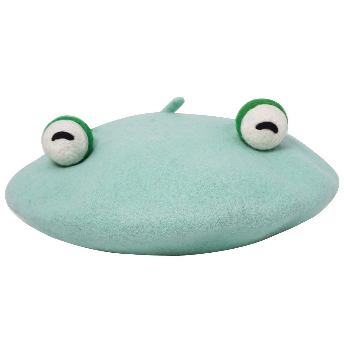 2156 Frog Eyes Handmade Beret Vintage Artist Hat Japan Lolita Vintage Funny Frog Hat Beret Cap for Women  main image 2