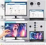 Touchscreen Monitor 19 Inch, 10-Point Multi Touch Screen Monitor 1440×900 HD Display with HDMI VGA AV BNC USB Ports, VESA, Build-in Speakers for POS, Office, and Industrial Use