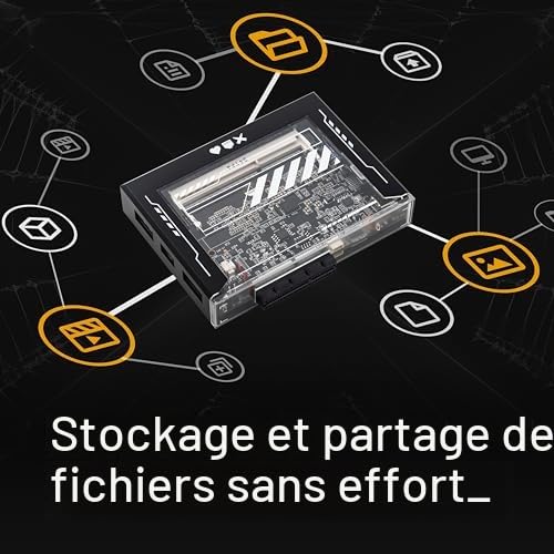 ZimaBlade 7700 Kit NAS de Poche x86 DeskBuild, Serveur Personnel 4 cœurs avec Applications en Un clic, Personnalisation Possible, PCIe x4, Ethernet Gigabit, Serveur multimédia 4K, Stockage en réseau – vue 5
