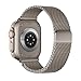 WSYB Milanese Magnetic Band Compatible with Apple Watch, Breathable Stainless Steel Mesh with Strong Magnetic Buckle, Compatible with iWatch Series, Rose Gold (Titanium, 38/40/41mm)