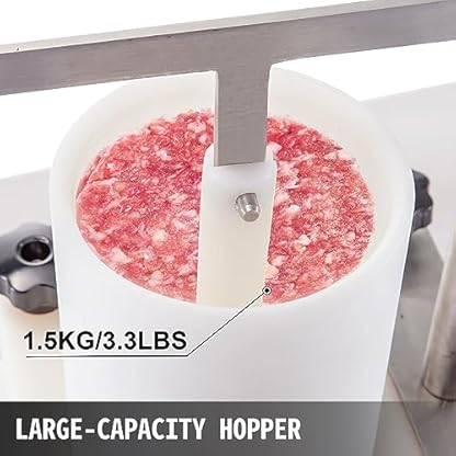 PODEC Kommerzielle Burgerpresse, 110 Mm Hamburger-Patty-Maker Aus PE-Material Mit 6 Lochschlitzen, Fleischpastetenformmaschine, Die Patties Schnell Ausdrücken, Für Burger-Restaurants, Fastfood – Bild 5
