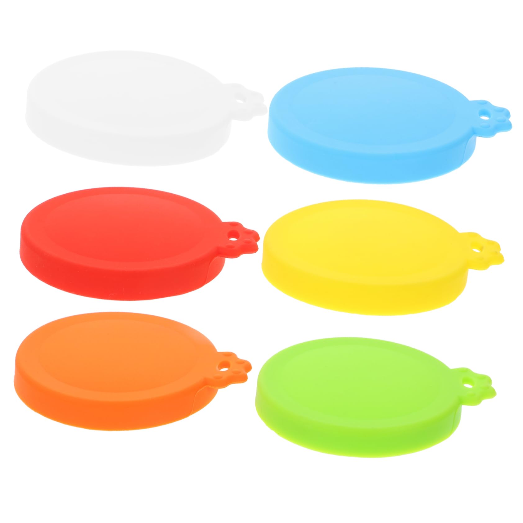 TOPBATHY 5 Set Coperchi Silicone Per Lattine E Barattoli Per Cibo Per Animali E Bevande Adattabili E Riutilizzabili E Facili Da Riporre Vivaci Per Chiusura 6 Pezzi*5