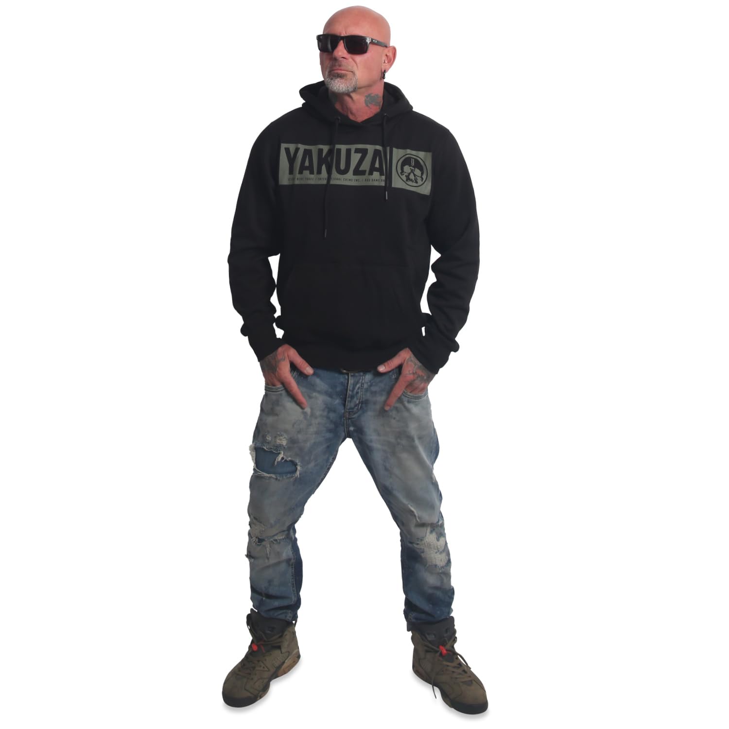 Yakuza Herren Bleak Basic Hoodie Basic Kapuzenpullover