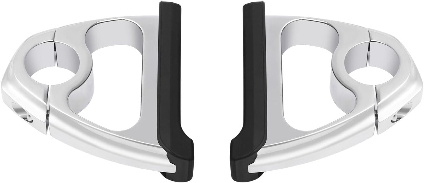 TCMT Chrome 1.25" Engine Guard Crash Bar Toe Rests Fit For Harley Road King Road Glide Street Glide Electra Glide 1988-2023 Softail Fat Bob Heritage Classic Street Bob Low Rider Dyna