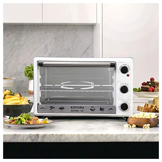 Kutchina Zephire Oven Toaster Griller 24 LTR - Stailess Steel Heating Element