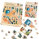 Harry Potter Hogwarts Jigsaw Puzzle with Keepsake Book Box, 500 Pieces - Includes Illustrated Book - Great Gift for Kids and Adults