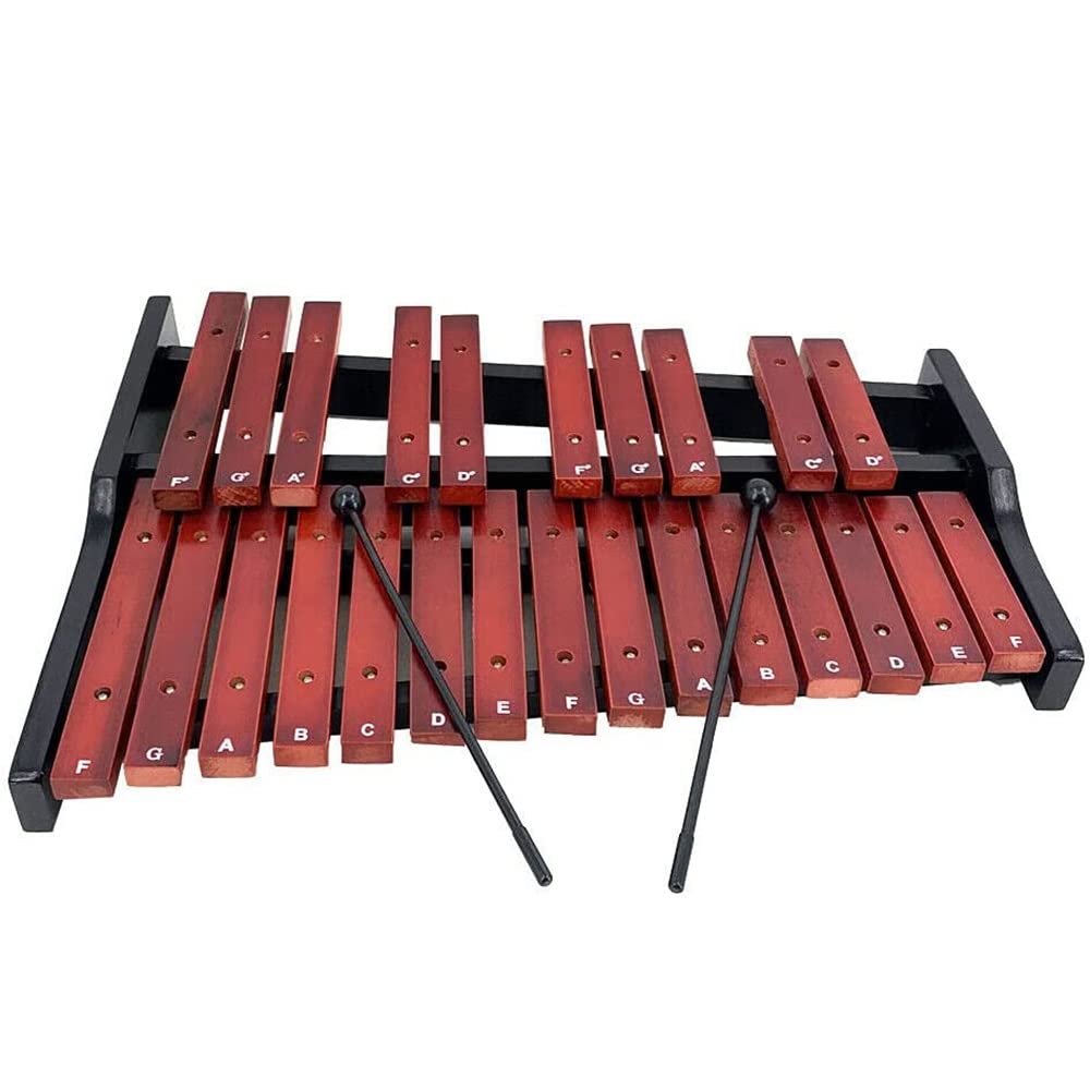 Set di strumenti a percussione xilofono in legno, con 2 mazzuole e custodia per il trasporto, professionale, per adulti e bambini