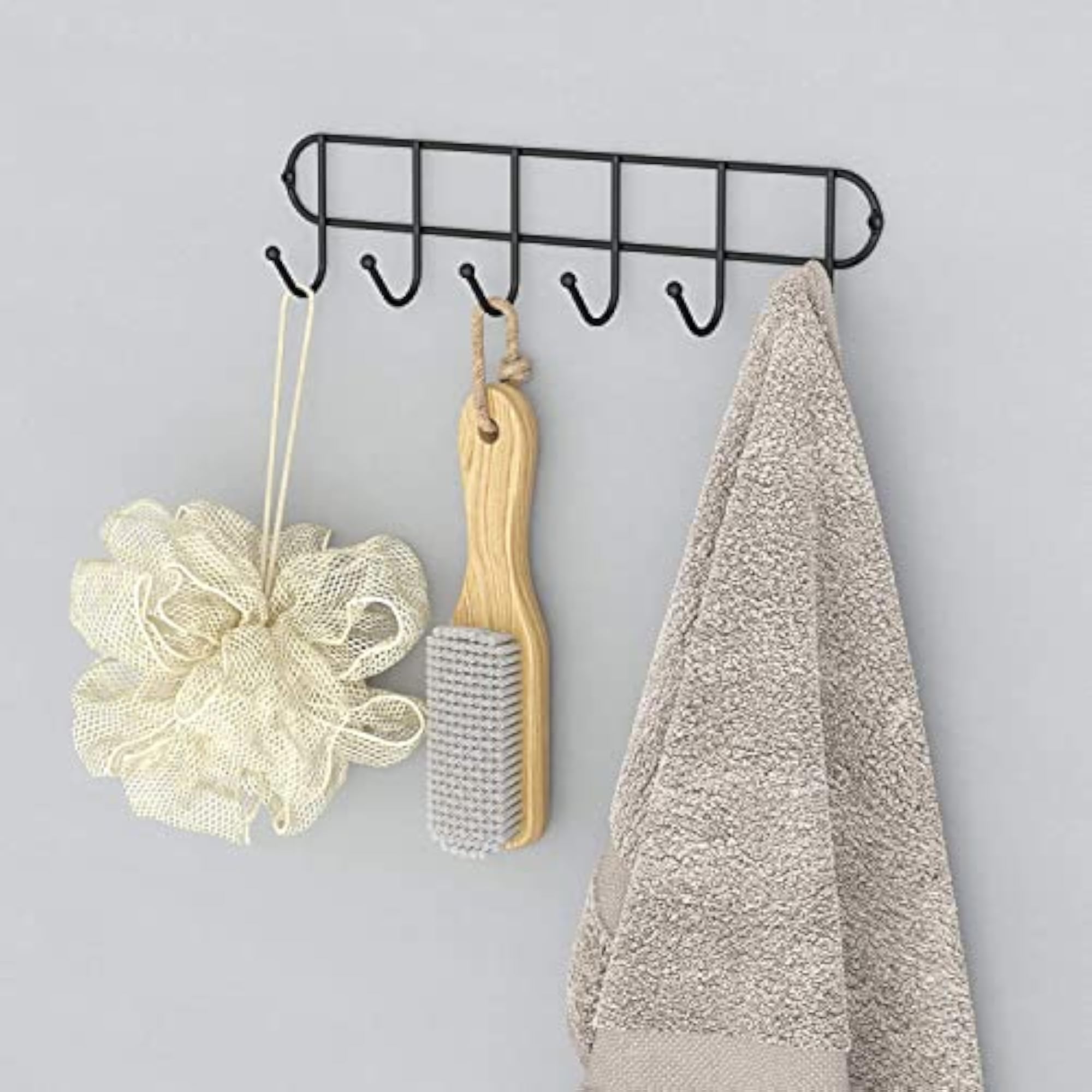 Farmhouse Coffee Cup and Mug Rack, Rustic Kitchen Utensil Rack