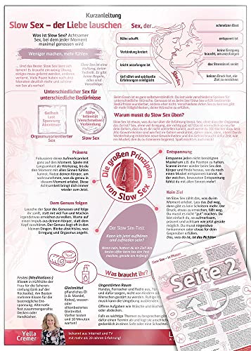 Der Liebe Lauschen mti Slow Sex (2022): erfüllter Sex in der Partnerschaft [DIN A4 - zweiseitig, laminiert]