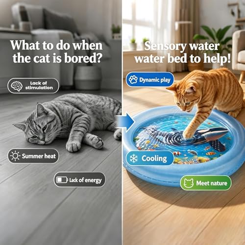 Tapis rafraîchissant d'eau pour chats d'intérieur résistant aux griffes - 6