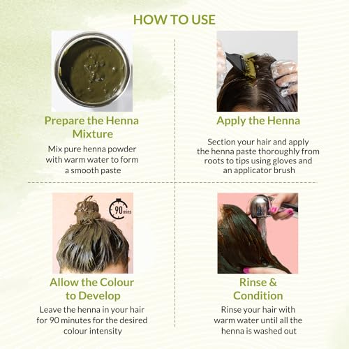 Indus Valley Bio Organic Natural Henna Hair Color Indigo Black 100gm| Organic Hair Colour, 100% Gray Hair Coverage And Long Lasting Hair Dye | Vegan and Cruelty-Free - Thumbnail 5