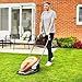 Flymo EasiGlide 360 Hover Collect Lawn Mower - 2000W Motor, 36cm Cutting Width, 26 Litre Grass Box, Folds Flat, 10m Cable Length, Orange and Grey