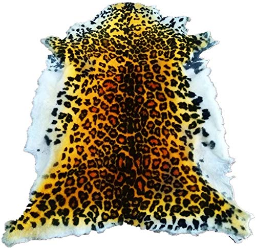 Gracefur Area Rug Tiger And Leopard Skin Printed Decor Rugs Super Soft Real Australia Sheepskin Carpet For Living Room, Bed Room, Sofa And So On 1 Pelt (Leopard) #TOP3