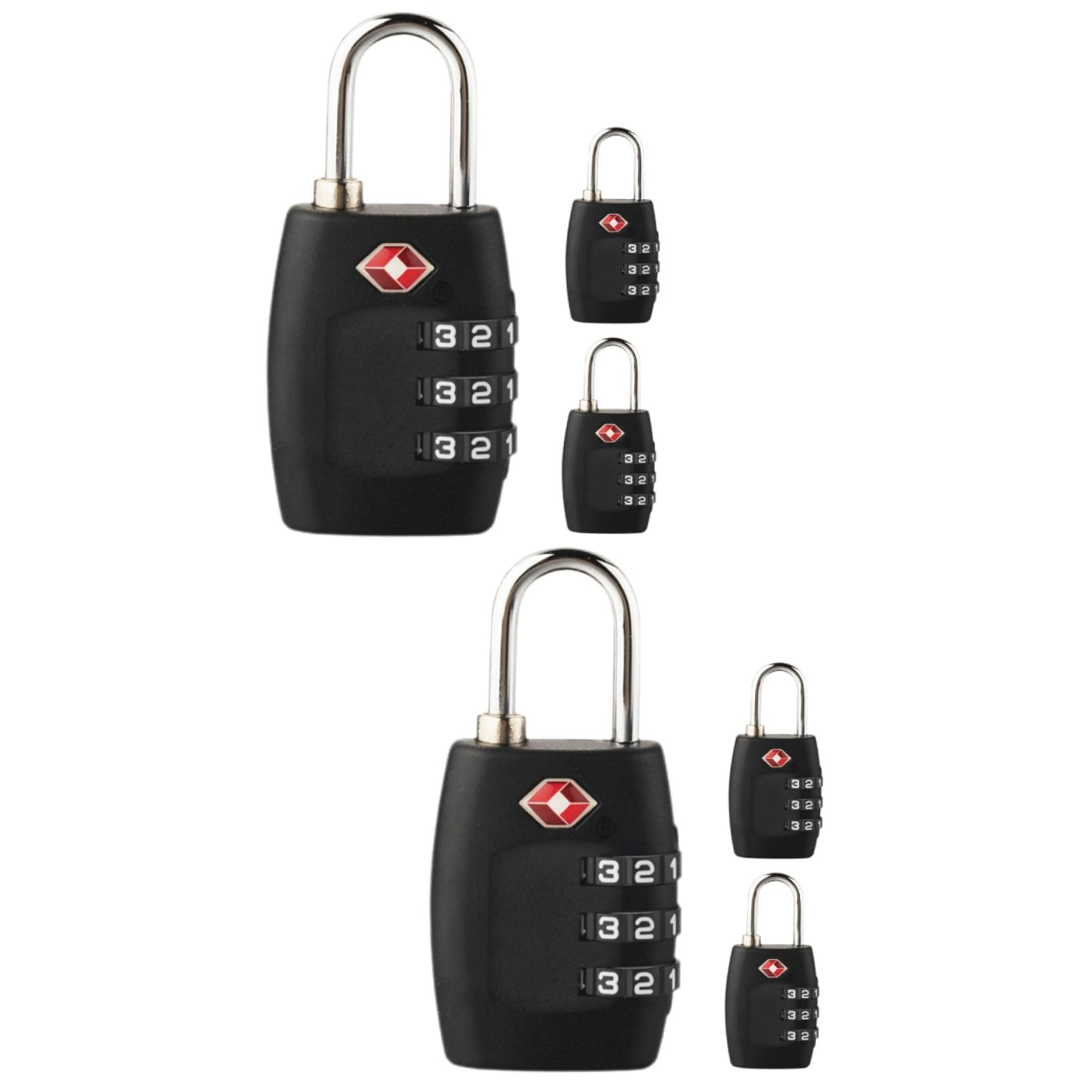 Angoily 6pezzi Serrature Combinazione Per Valigie Sicurezza Alta Per Viaggi e Bagagli Design Elegante e Facile Da Usare Adatte Per Zaini e Borse