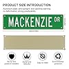 Vintage mackenzie mackenzie sign mackenzie lover mackenzie birthday gift child gift grandchild gift st ave dt metal tin streets sign plate drive way man cave outdorr wall decor sign gift 16×4  urban country home decor