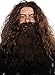 Wizard Brown Wig and Beard Costume Set Fake Beard Mustache Costumes Wigs Adult Men Kids Hair