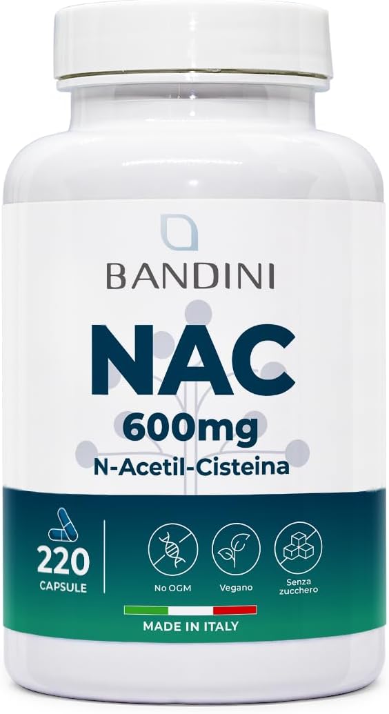 NAC N-Acetyl L-Cysteine, 220 Capsules, 600 mg (More than 7 Months Supply), Glutathione Precursor, Natural Antioxidants, 100% Pure N Acetyl Cysteine Amino Acids, High Dose, Vegan