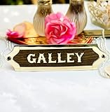 Nagina International Galley Captain's Maritime Nautical Wall Decor Sign Boar | Wood Crafted Wooden Plaque