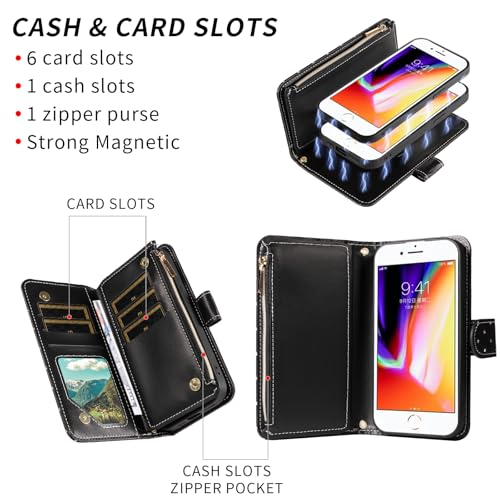 Coque pour iP 7 Asuwish noir antichoc avec protection arriere complete - 3