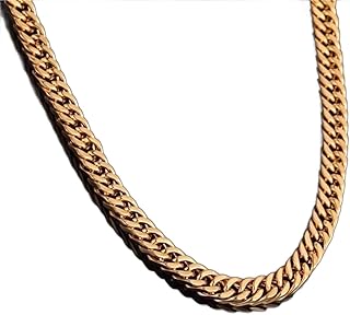 喜平ネックレス ゴールド 6㎜ ステンレスネックレス ステンレスチェーン チェーン 長さ: 60㎝