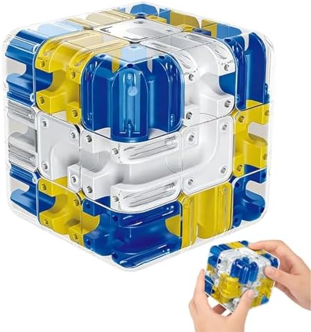 Large 3D Puzzle Maze Cube, Engaging Brain Teaser Game for Kids Adults