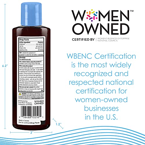True+Real Therapeutic Plus Tar Gel Anti-Dandruff Shampoo Original Strength 0.5% Coal Tar, 4.4 Fl Oz #TOP5