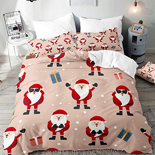Navidad Juego de Ropa de Cama 3 Piezas