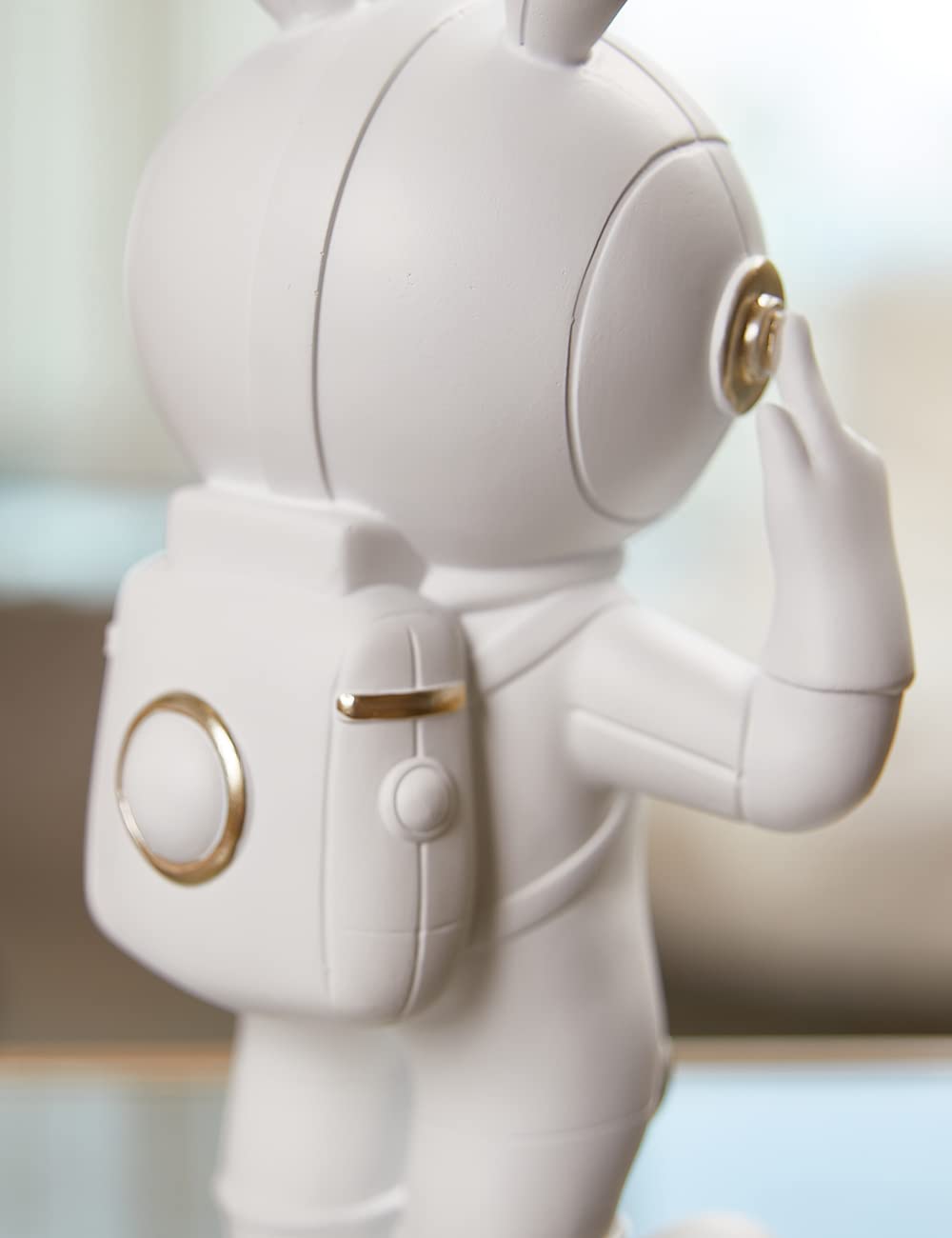 SEINHIJO Astronauta Statuetta Figurina Regali Moderna Statua Scultura Spaceman Decorazione Casa Soprammobili Ornamento Resina Arte 26cm
