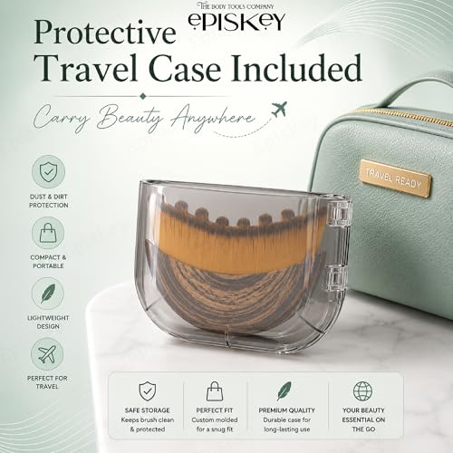 Image of Episkey Lymphatic Contour Face Brush, Manual Lymphatic Drainage Massager, Natural Makeup Brushes with Durable Soft Bristles, Hypoallergenic Ergonomic Facial Cleansing Brush for Sculpting
