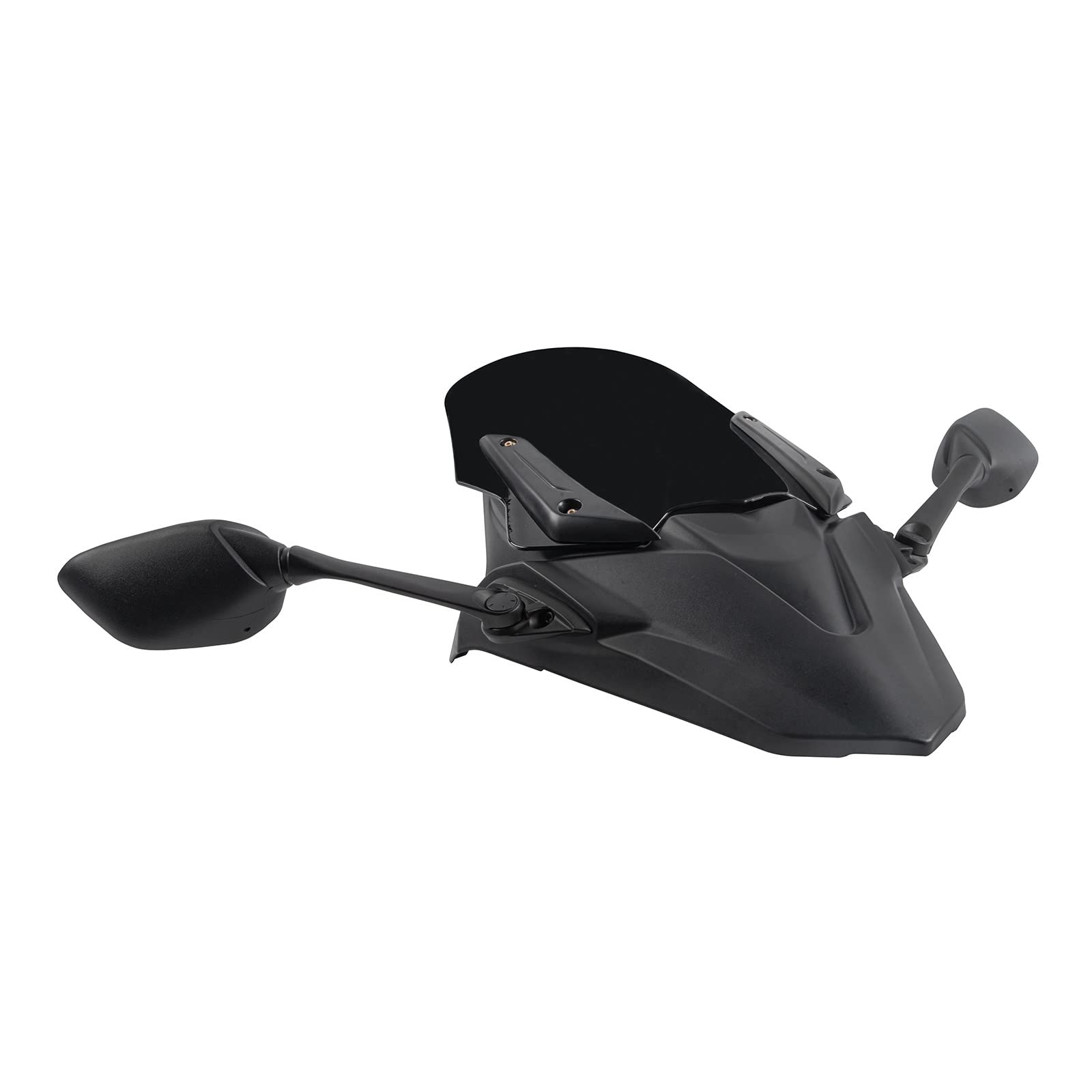 Déflecteur De Vent Pare-brise Pour Yamaha NMAX 125/155 2021-2024 - Avec Rétroviseur Et Panneau Masque - Noir, Gris Fumé, Transparent