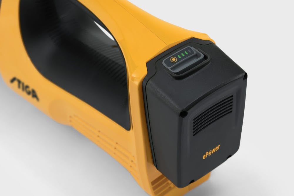 Stiga SBL 100e - Soplador de batería con batería de 20 V y 4 Ah y Cargador, Velocidad Ajustable