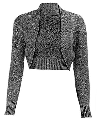 M98, bolero corto da donna a maniche lunghe, in