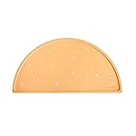 mushie Silicone Placemat for Kids | BPA-Free Non-Slip Design (Sun Orange)