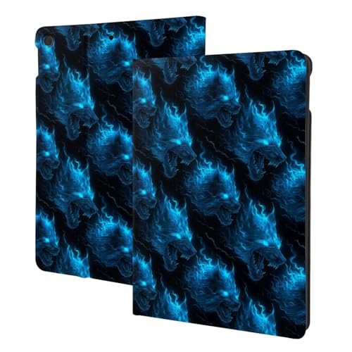 Support folio iPad 10.2 loup bleu pour regarder vos séries sur iPad 9e et 8e génération