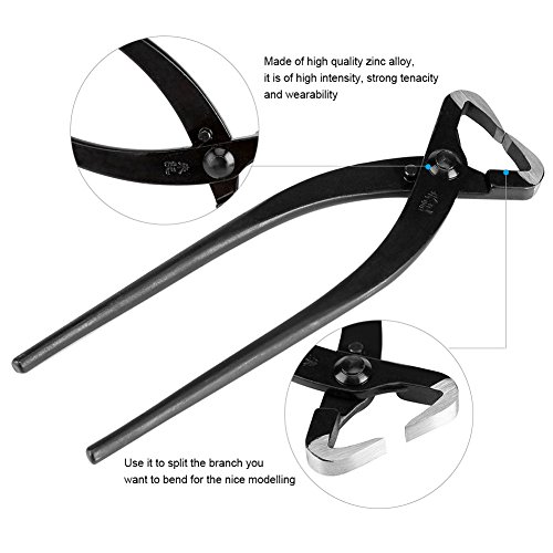 Fdit Professionelle Gartenschere Bonsai Werkzeuge Baumschere Pflanzenschere Trunk Splitter Mangan Stahllegierung Gartenarbeit mit Ergonomischen Griff