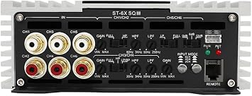 Zapco ST-6X-SQ-III 900W RMS 6-Channel Class AB Car Amplifier
