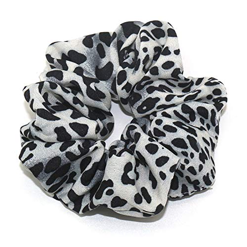 Otyou 4 Pack Bright Leopard Print Hair Scrunchies Soft Fabric Scrunchy Bobbles Elastic Hair Bands Ties Hair Accessories Wrist Band Cosplay Show For Women Girls Pony Tails And Buns #TOP4