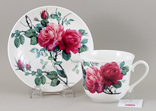 Roy Kirkham English Rose Jumbo Breakfast Cup & Saucer Set #TOP7