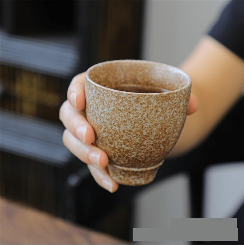 GSOUL Kungfu Tea cup Retro Kung Fu Teacup Latte Coffee Cup Chinese Large Stoneware Small Tea Cups