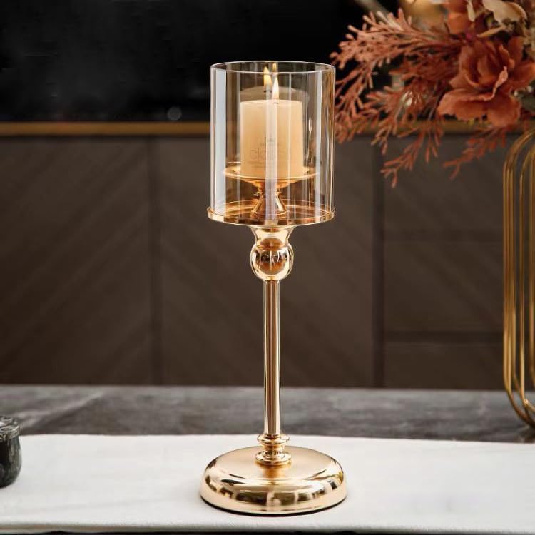 European Candle Candelabra Modern Metal Candelabra Stand Elegant Candle Holder for Wedding Dinner Centerpiece(A-3PCS)